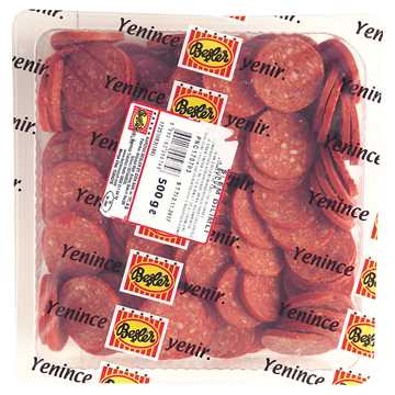 DİLİMLİ DANA SUCUK (500 GR)(9 ADET)