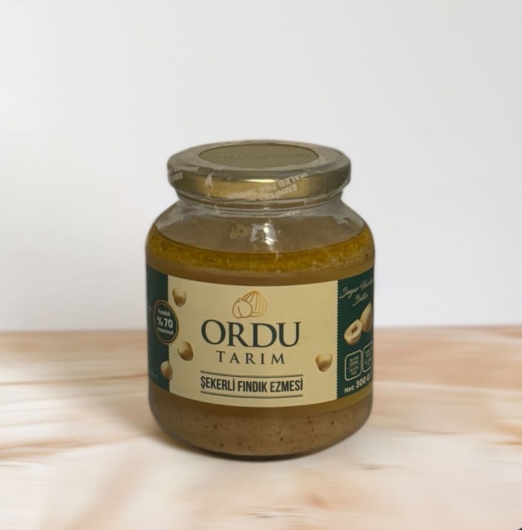 ORDU TARIM FINDIK EZMESİ CAM ŞEKERLİ 300 GR*14