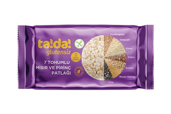 TADA 7 TOHUMLU MISIR VE PİRİNÇ PATLAĞI 60 GR*6
