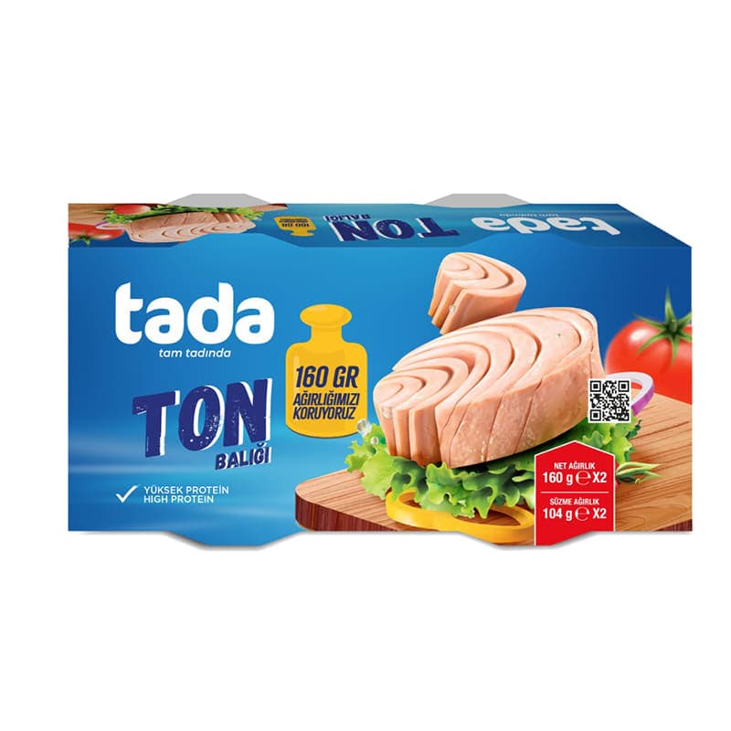 TADA AYÇİÇEK YAĞLI TON BALIĞI KONSERV.2Lİ 160GR*16
