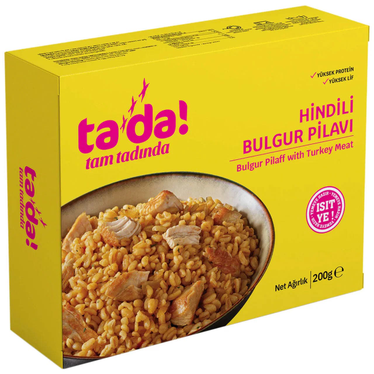 TADA HİNDİLİ BULGUR PİLAVI (ALU TRAY)200 GR*12