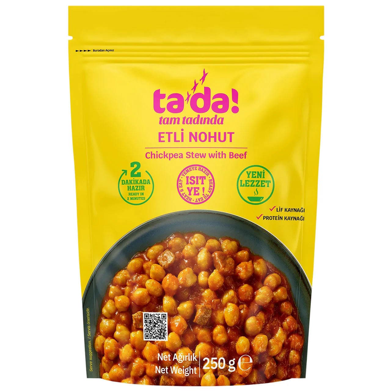TADA ETLİ NOHUT UNİPACK 250 GR*12