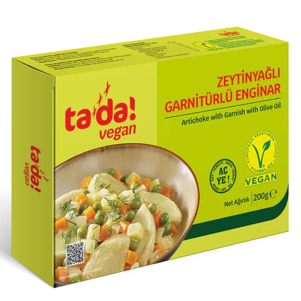 TADA ZEYTİNYAĞLI GARNİTÜRLÜ ENGİNAR VEGAN 200GR*12