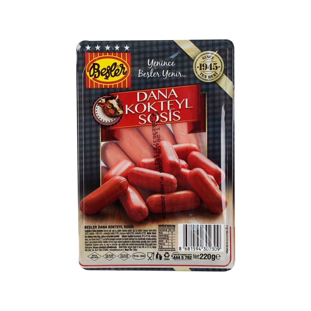 KOKTEYL DANA SOSİS (220 GR) (12 ADET)