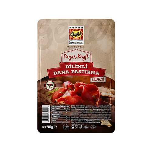 PAZAR KEYFİ DİLİMLİ PASTIRMA (90 GR) (12 ADET)
