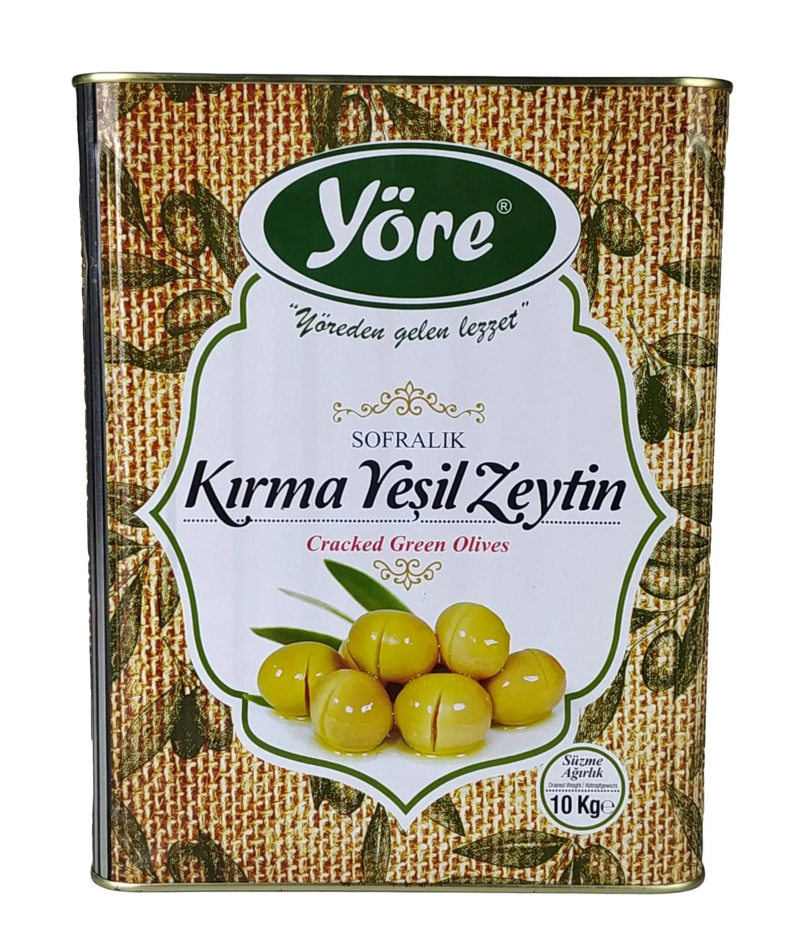 YORE YESIL ZEYTIN AKDENIZ KIRMA (120-140) 10KG TNK