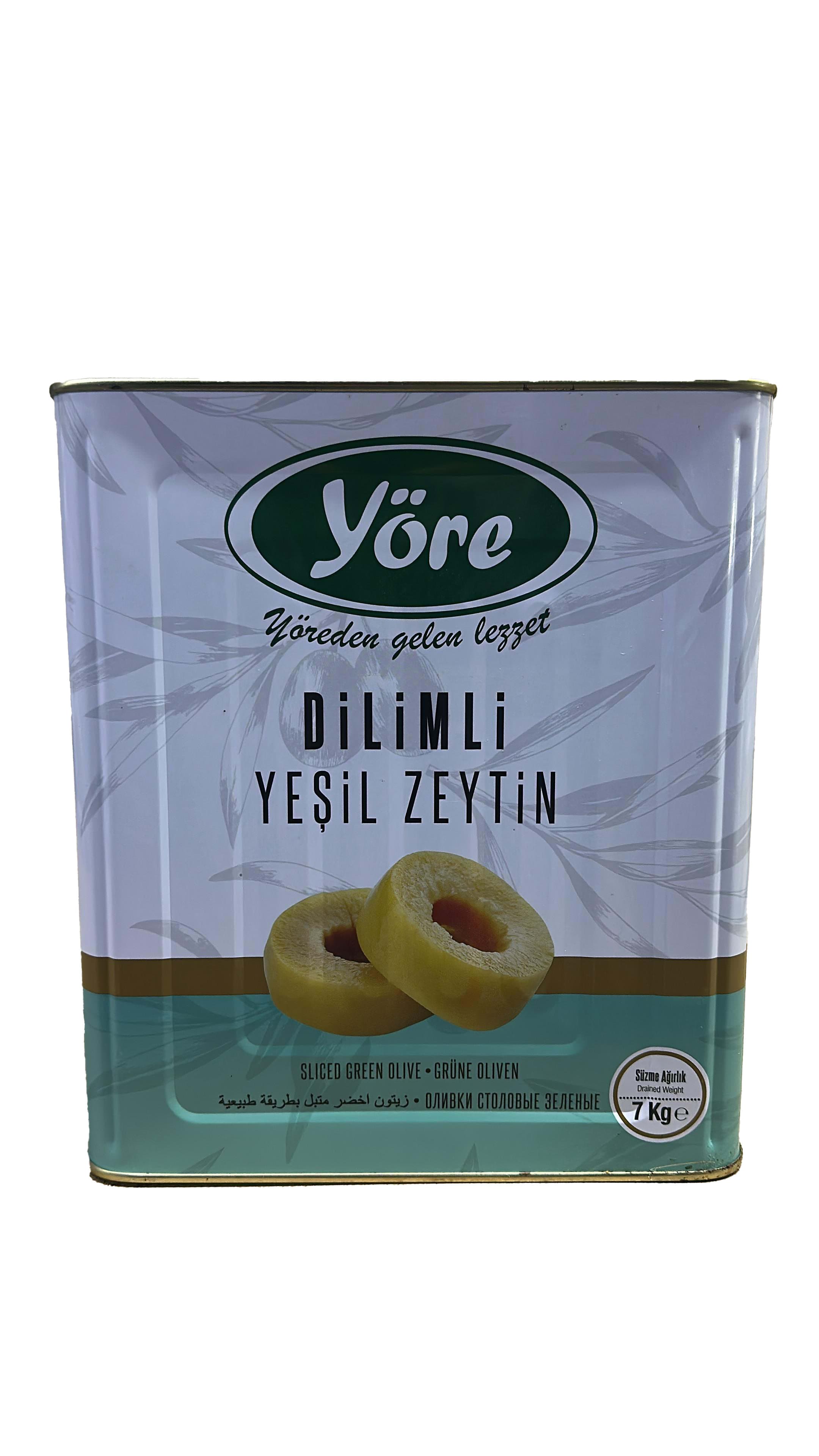 YORE YESIL ZEYTIN DILIMLI 7KG TNK