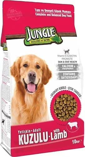 Jungle 10 kg Kuzu Etli Yetişkin Köpek Maması