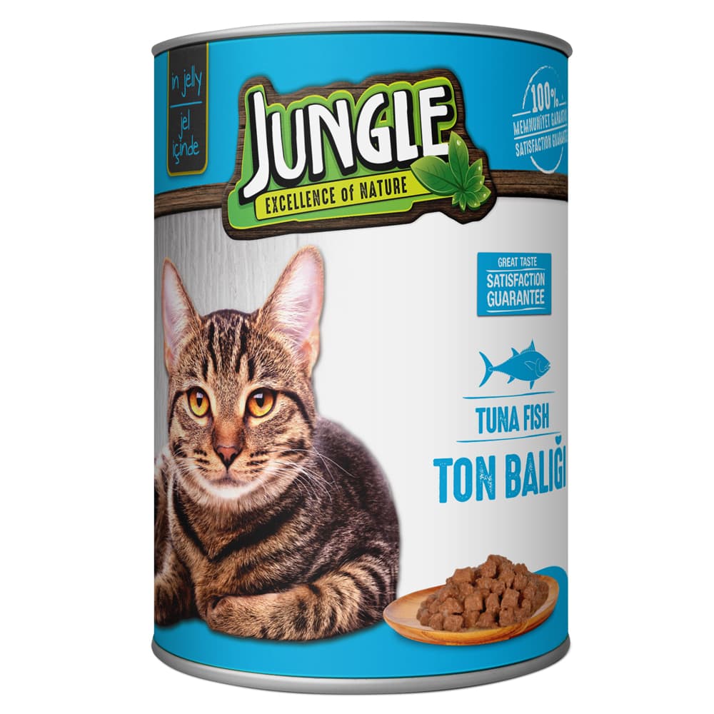Jungle Kedi Konservesi 400 gr Ton Balıklı