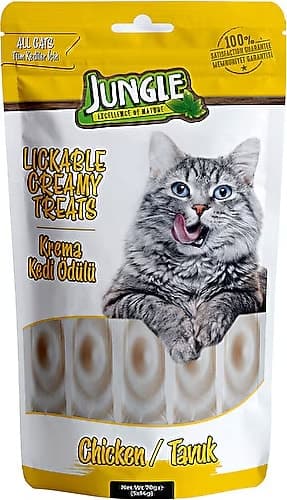 Jungle Tavuklu Kedi Krema Ödül 5 ad *14 gr