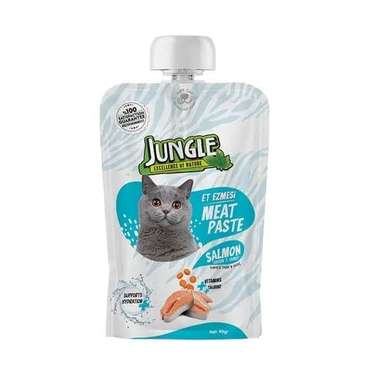Jungle Kedi Et Ezmesi Taze Somonlu&Tavuklu 90 g