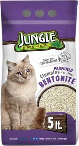Jungle Bentonit Kedi Kumu İnce Parfümlü 5 lt
