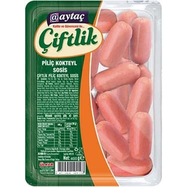 AYTAÇ ÇİFTLİK PİLİÇ KOKTEYL SOSİS 400GX10